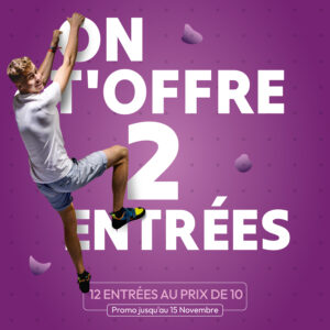 Climb Up Lille Lesquin : 12 entrées au prix de 10
