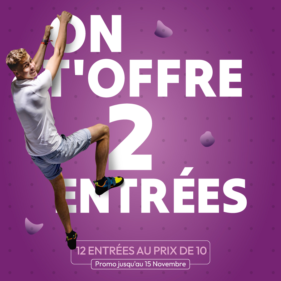 Climb Up Lille Lesquin : 12 entrées au prix de 10